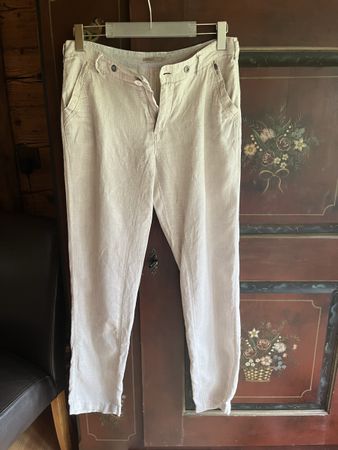 Nile Leinen Hose Beige Grösse S/M