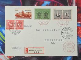 CL33 Enveloppe + Timbre Suisse 1943