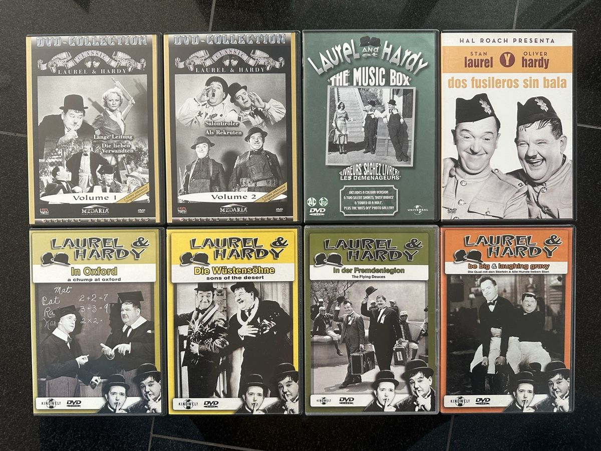 Alle DVDs: Stan Laurel & Oliver Hardy, 8 DVDs – Gebraucht aus Winterthur von Blackbear1010