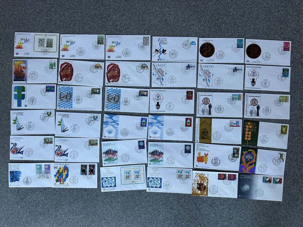 Tutti i francobolli: Nations Unies - schöne FDC Sammlung 36Stück – Usato da Schmitten / FR venduto da Samsara169