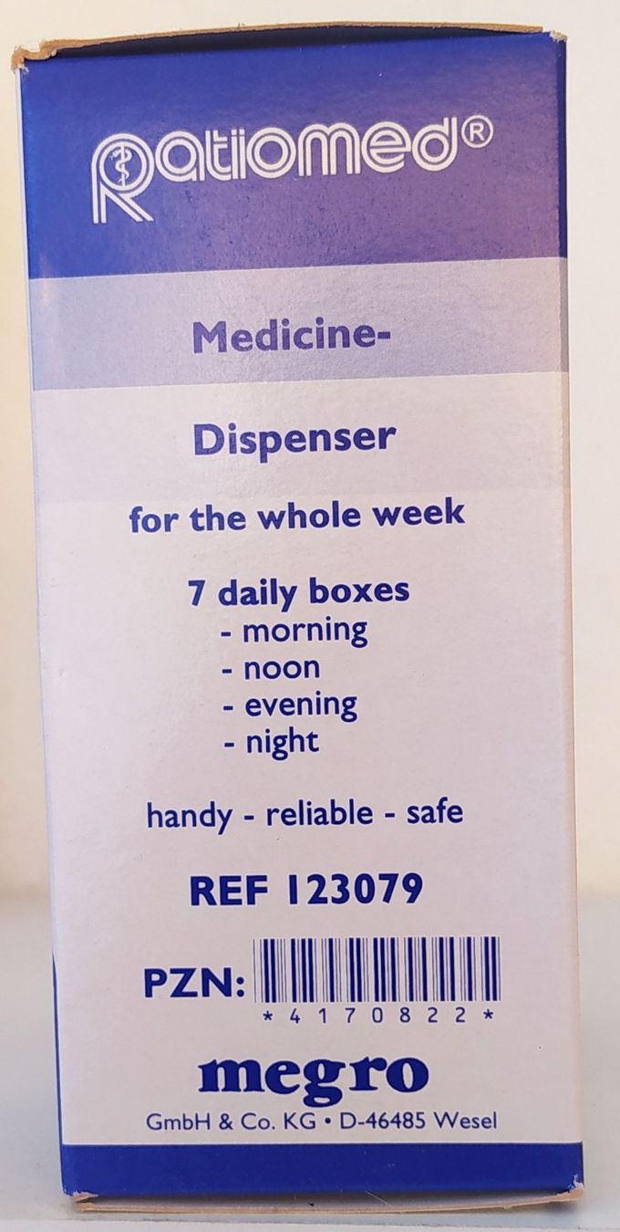 Contenitori & Simili: Medikamentendispenser Pillenbox 7 Tage - Fabrikneu – Nuovo e nell'imballaggio originale da Oberwil BL venduto da NTS-TopShop 3