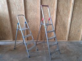 2x Klappleiter Bockleiter Steg Tritt