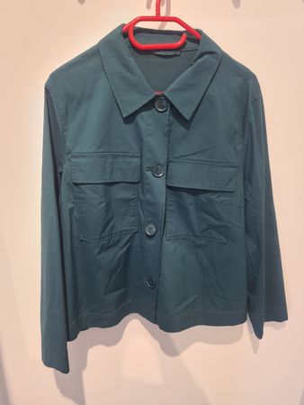 Frühlings-Blousonjacke dunkelgrün Gr. M, neuwertig