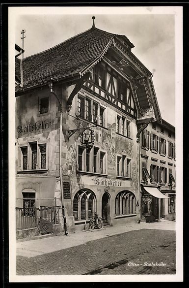 Cartoline postali: AK Olten, Rathskeller – Usato da Berlin venduto da bartko-reher