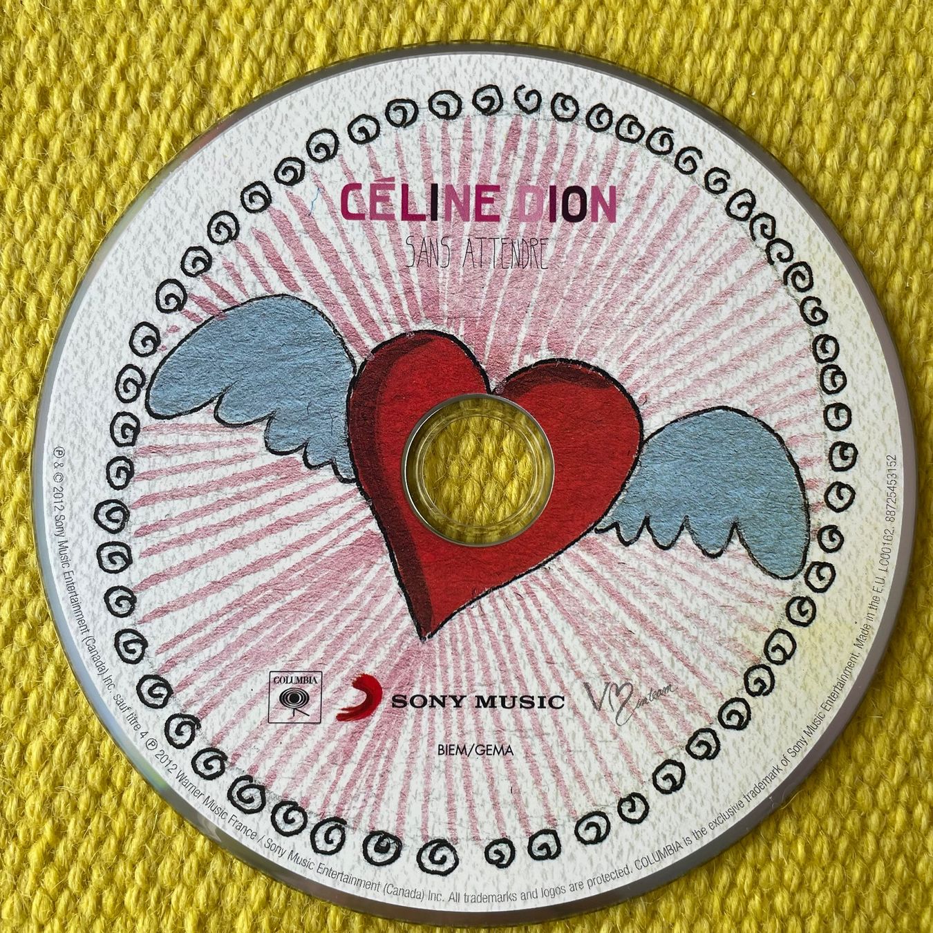 CD: CÉLINE DION-SANS ATTENDRE – Usato da Rorschacherberg venduto da CD-Roli 1