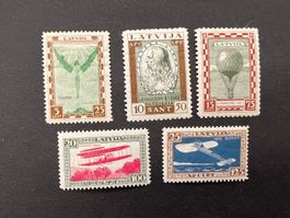 Lettland, Michel 210A - 214A  mit Falz  (2517)