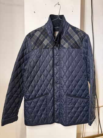 Navy quilted  jacket for men 