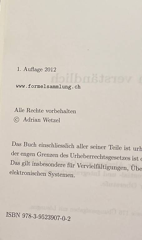 Bücher: Mathematik einfach erklärt - Buch Adrian Wetzel – Gebraucht aus Riehen von mel_w59z 2