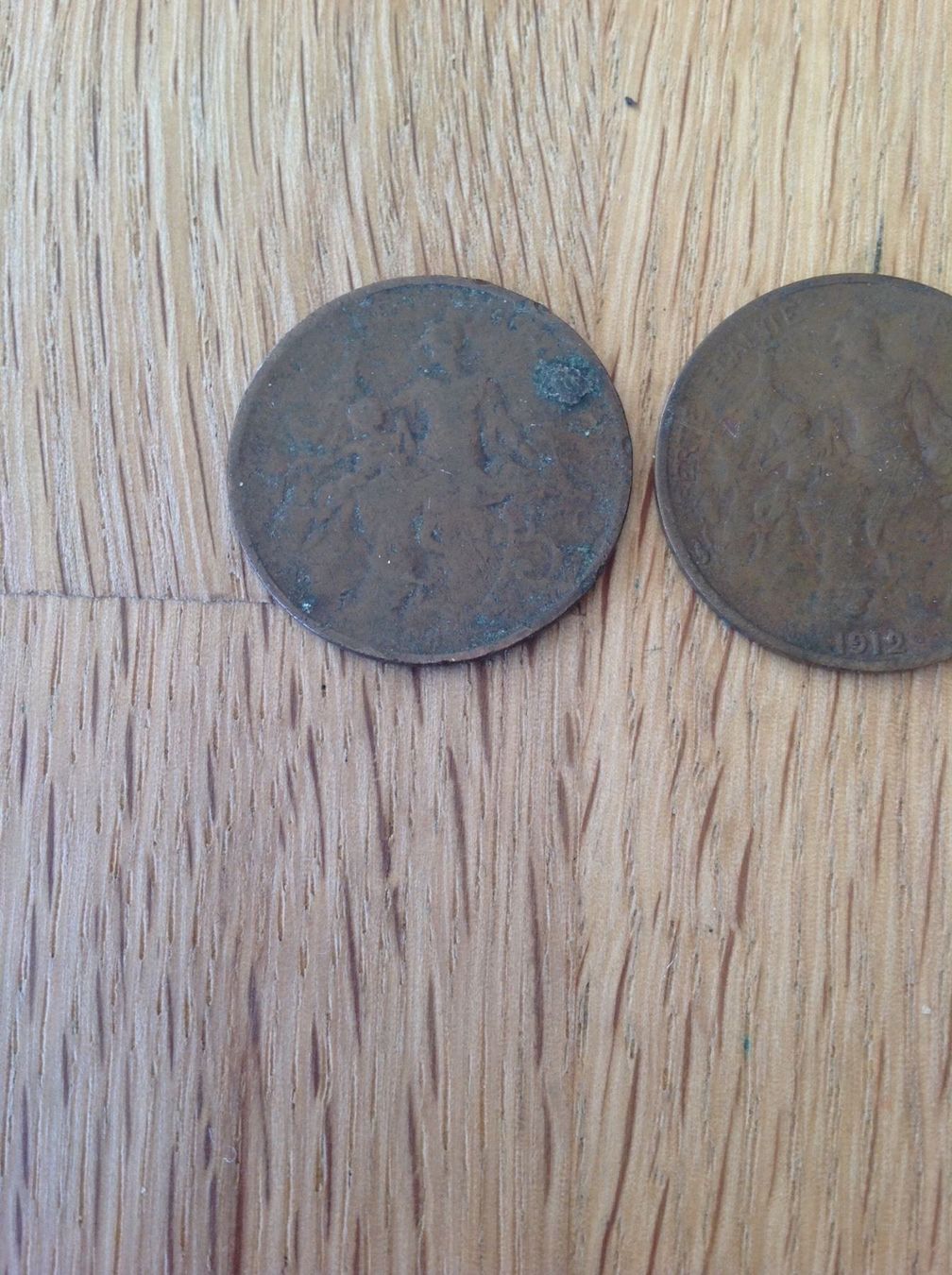 Alle Münzen: Trois piece de 5 centimes Française – Gebraucht aus Villars-sur-Glâne von Graca03 1