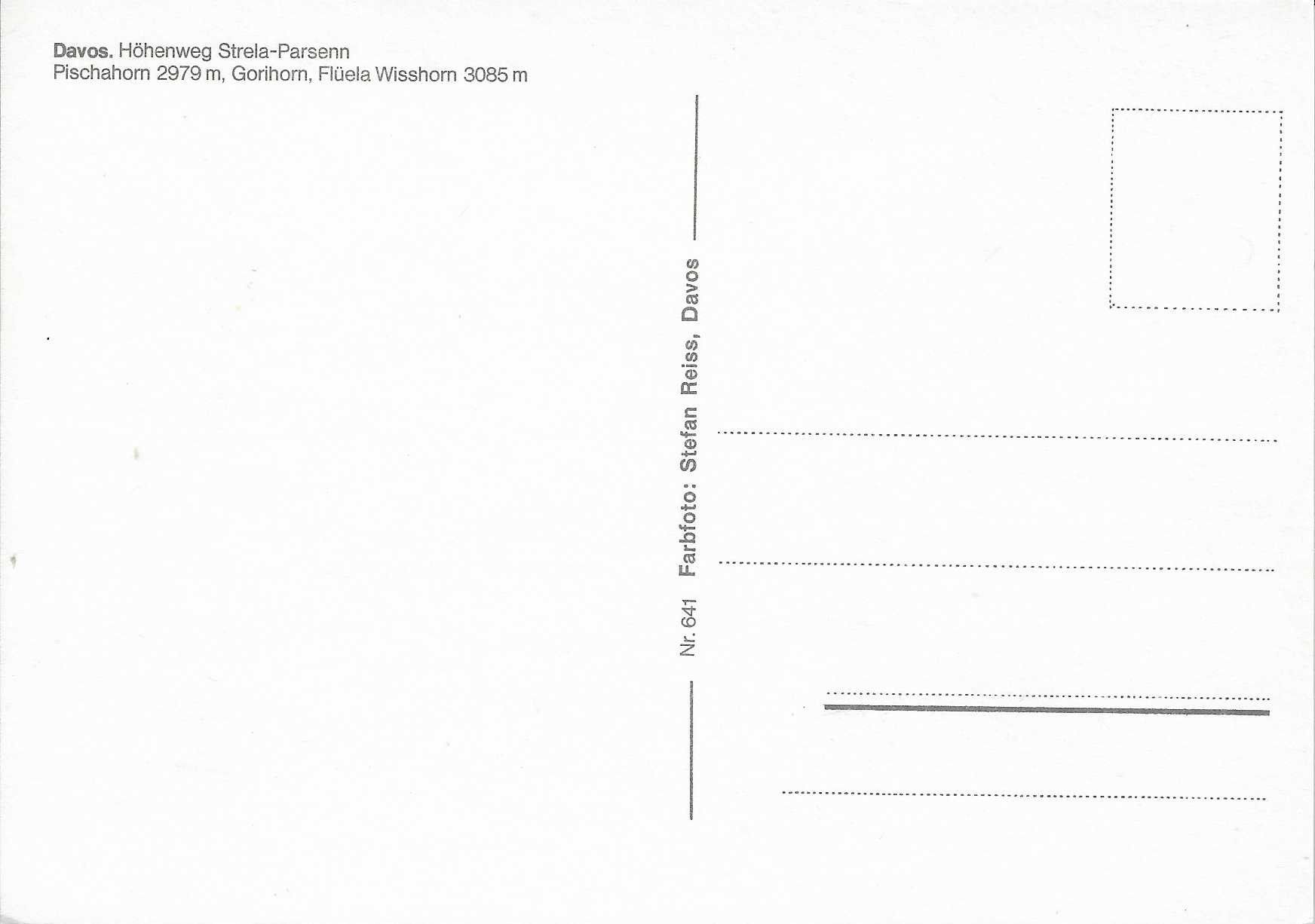 Cartoline postali: Davos Höhenweg Strela-Parsenn GR – Nuovo (secondo la descrizione) da Rothrist venduto da Stranglehold 1