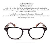 Lesebrille Marsala +1.5 +2.0 +3.0 +4.0