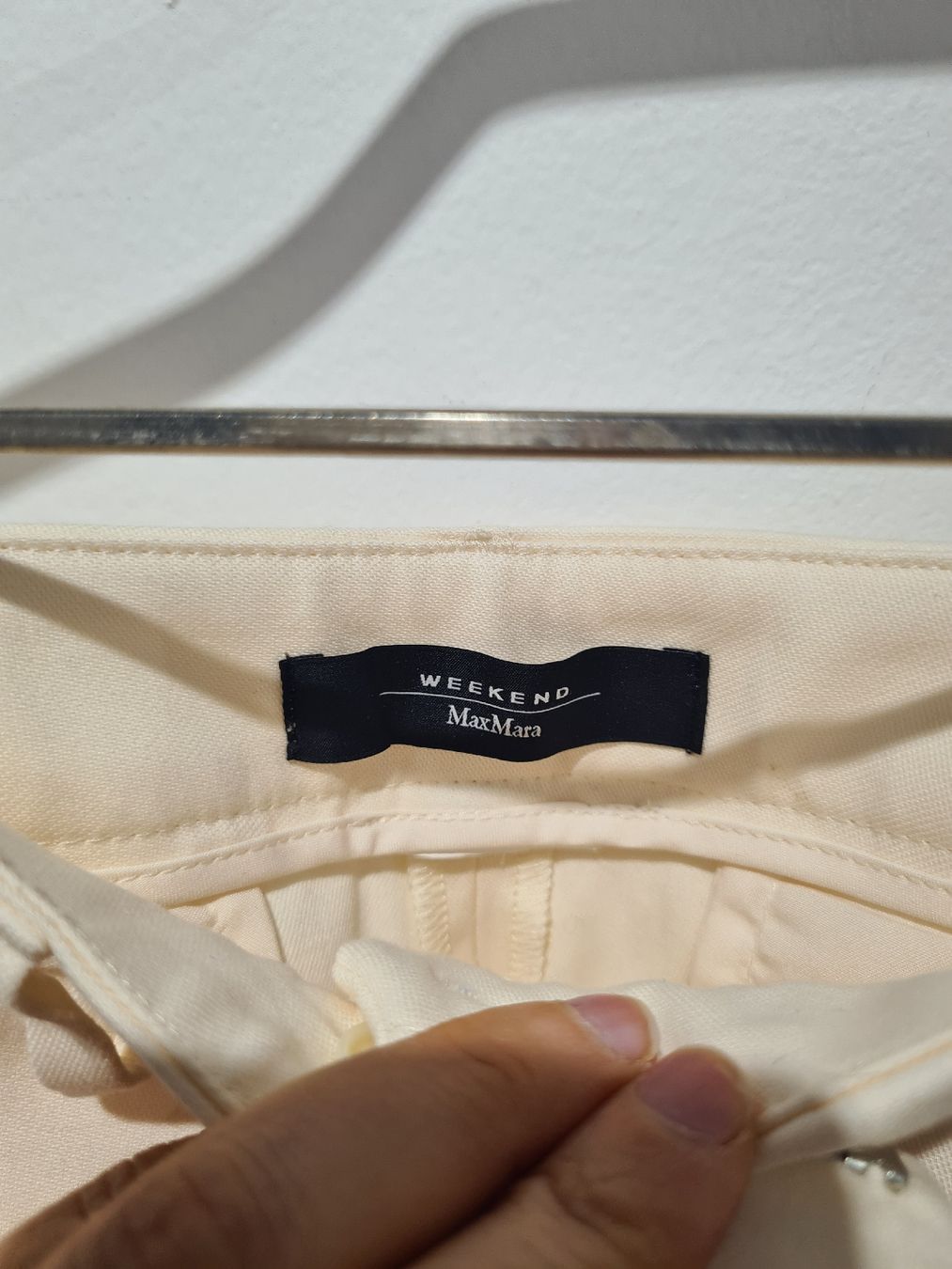 Max Mara Pantaloni: MaxMara Weekend Hose, Elfenbein, Gr. 34 xs, – Usato da Adligenswil venduto da FriedasWelt 1