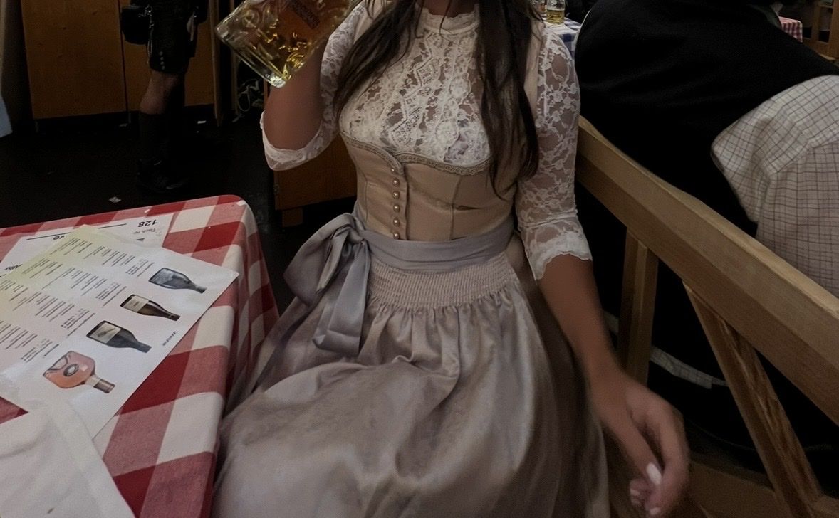 Costumi: Dirndl Millefogle (50cm) beige – Usato da Bern venduto da tar_nt8s 1