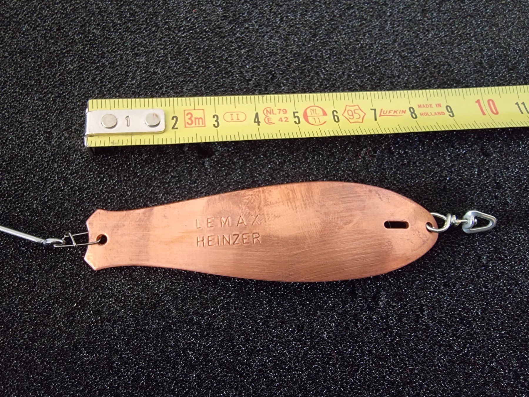 Esche: Angelköder Löffel/ Blinker Lemax Heinzer Kupfer 65mm – Usato da Abtwil SG venduto da Fischerei_Artikel 1