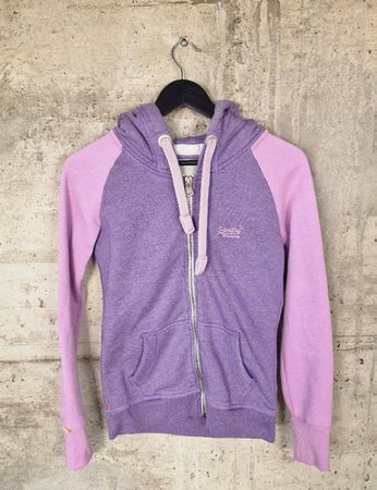 Superdry Hoodie Lila/Rosa Grösse XS Bereit für den Frühling!