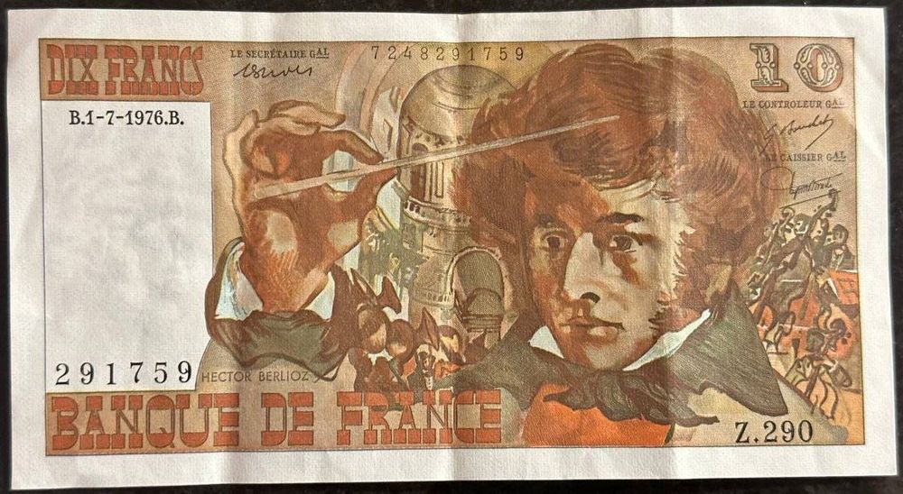 Französische 10 Franc Note von 1976 - Rarität! (Gebraucht) in Beringen ...