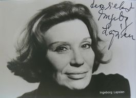 Ingeborg Lapsien (1926-2014) Schauspielerin - Autogramm