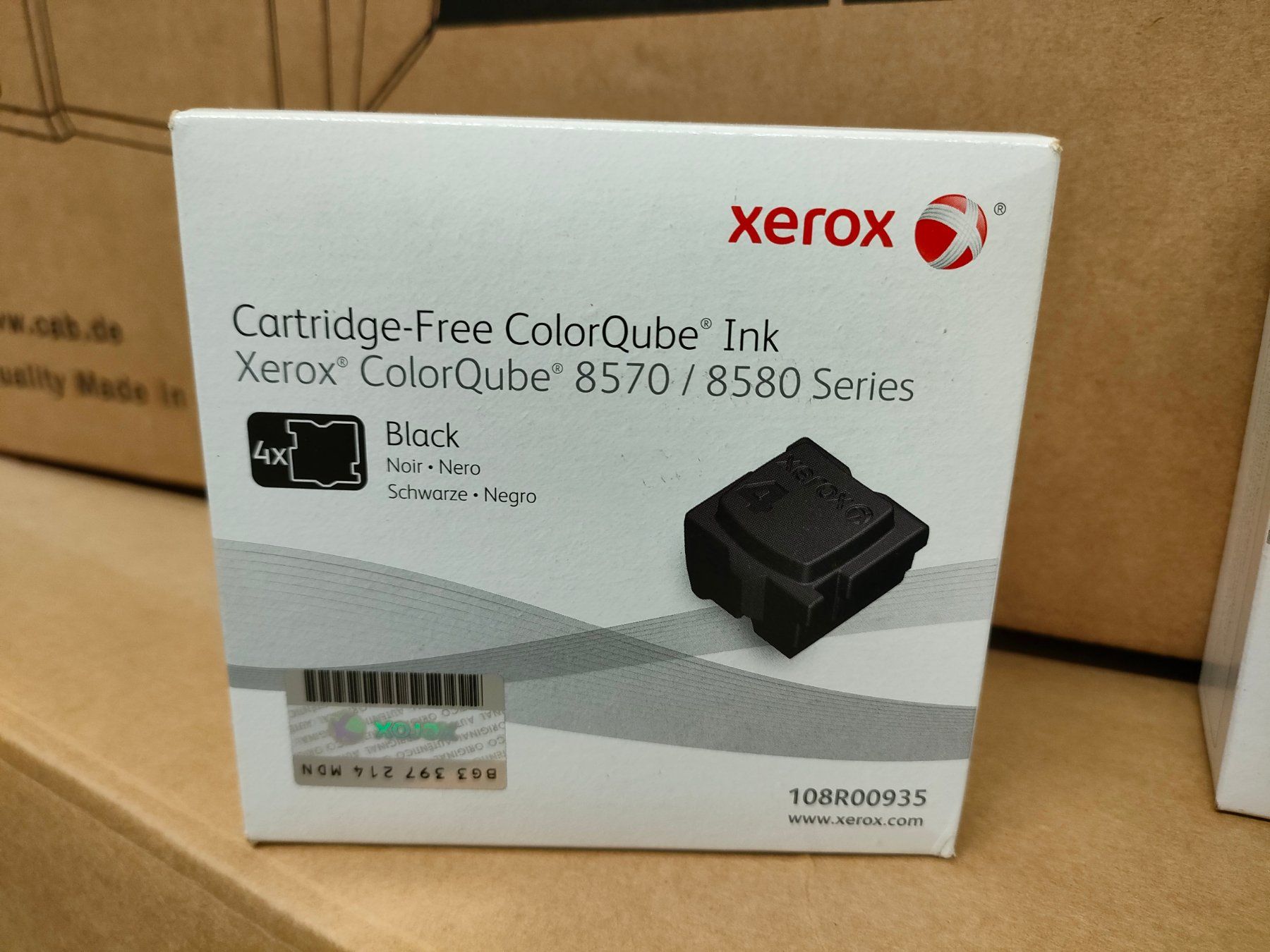 Xerox Cartucce per stampanti & toner: Xerox 4er Pack Tinte Black ColorQube – Nuovo e nell'imballaggio originale da Schongau venduto da inf_d8qn