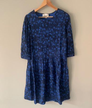ARMEDANGELS Blumenkleid blau Gr. S Sommerkleid