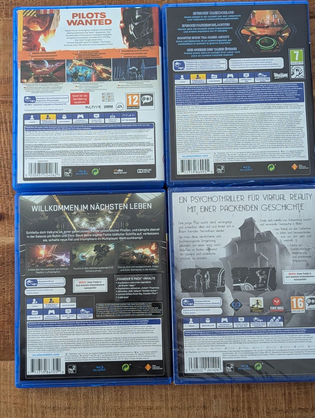 Sony Giochi: Playstation 4 VR - 4 x Game Bundle Set – Nuovo (secondo la descrizione) da Niederrohrdorf venduto da _Mr.NiceGuy_ 1