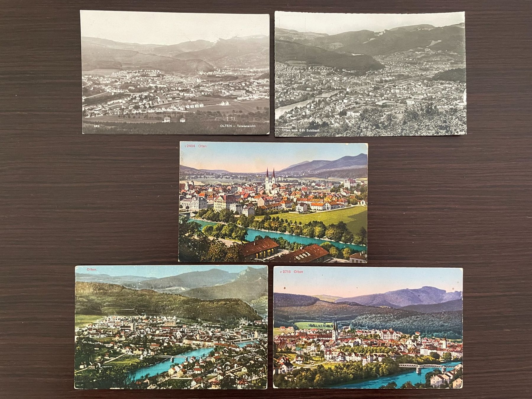 Cartoline postali: OLTEN Ortsansicht / Ortspartie, 18 Ansichtskarten – Usato da Wald ZH venduto da TLILEF 5