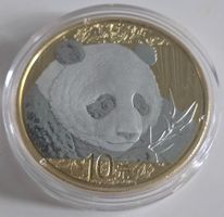 China Panda 10 Yuan Gedenkmünze 2018 mit Zertifikat