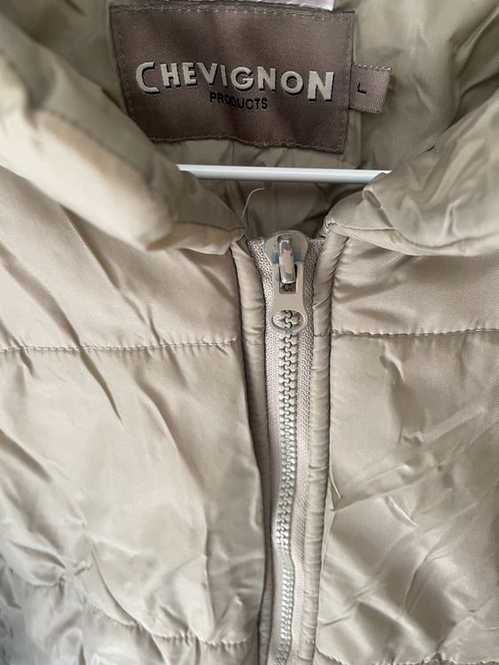 Chevignon Jacken: Vintage Chevignon Beige Down Jacket L – Gebraucht aus Lausanne von amaury.h 1