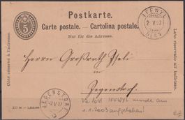 D75) Postkarte Stempel Iffwil