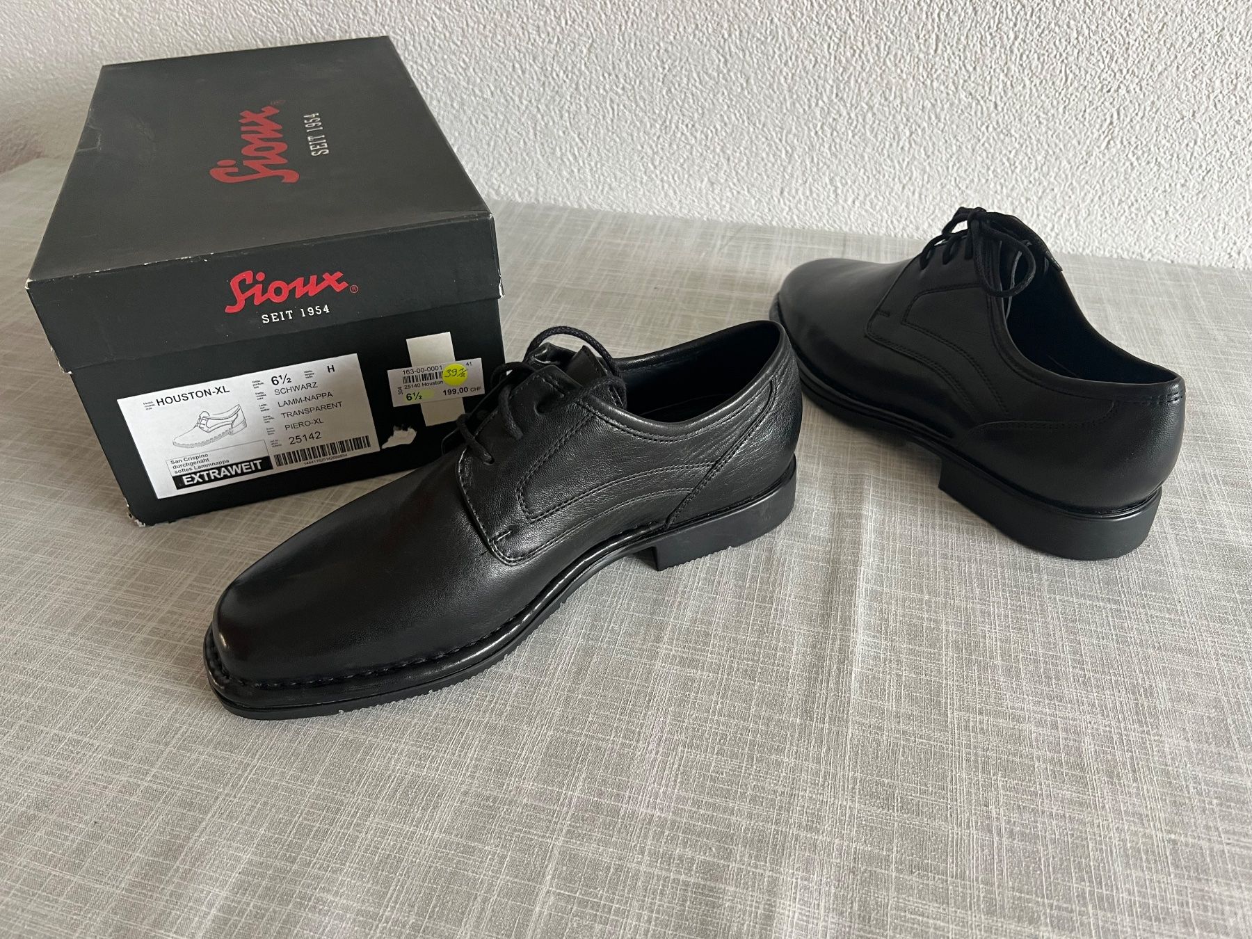 Scarpe da uomo: SIOUX. Herren Schuh Gr.39.5 schwarz. – Nuovo e nell'imballaggio originale da Frauenfeld venduto da dilili 1