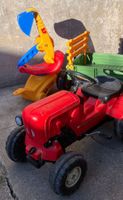Spielzeug Kinder Traktor BIG mit Zubehör Heuwagen Bagger