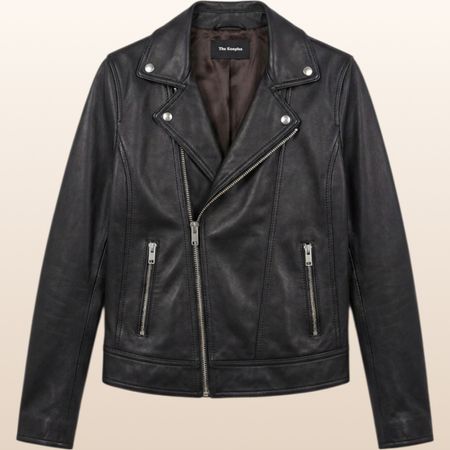 The Kooples Lederjacke – Gr. XS – 100% Lammleder – Schwarz