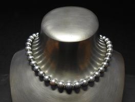 Tahiti Kulturperlen-Collier "Silber"