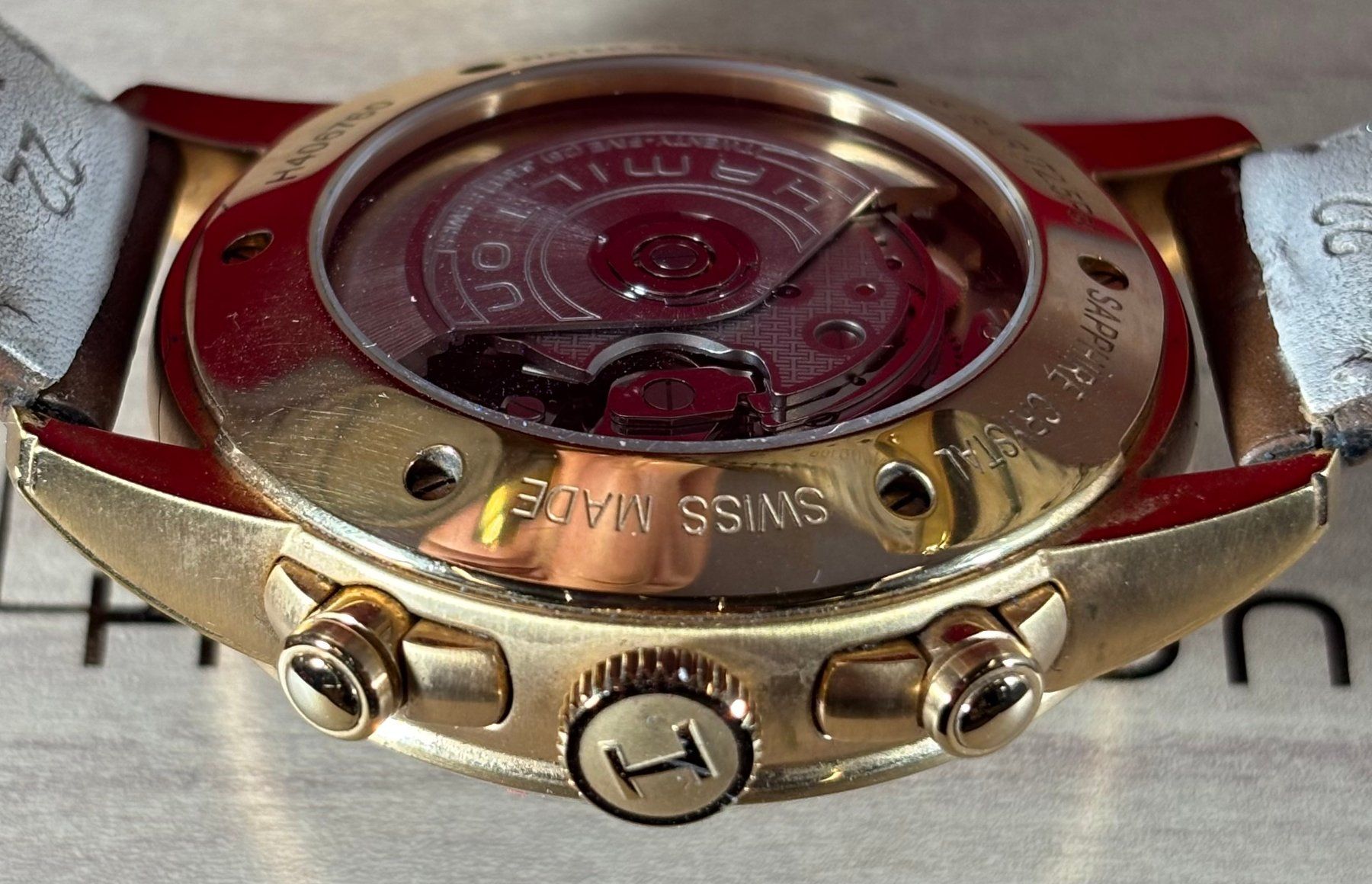 Hamilton Orologi: Hamilton Jazzmaster Chronograph Automatic H406760 – Full Set – Usato da Biel/Bienne venduto da new-life 7