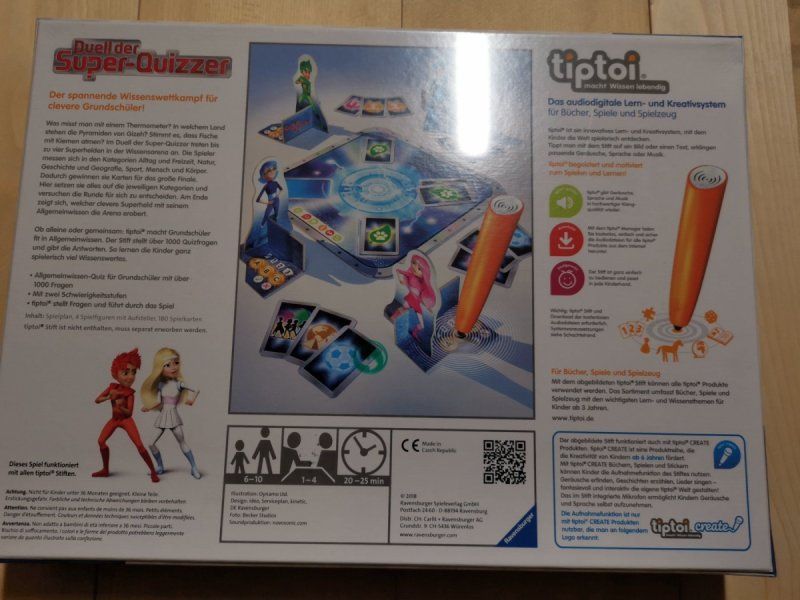 Ravensburger Giochi: Tiptoi Spiel Duell der Super-Quizzer neu – Nuovo e nell'imballaggio originale da Fankhaus (Trub) venduto da sun_7677 1