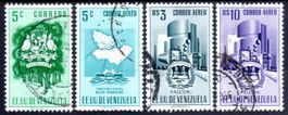 VENEZUELA 1951 4 MARKEN GESTEMPELT - AC117