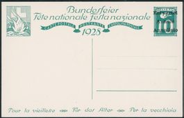 1928 - Pro Patria - Bundesfeierkarte - Entwertet