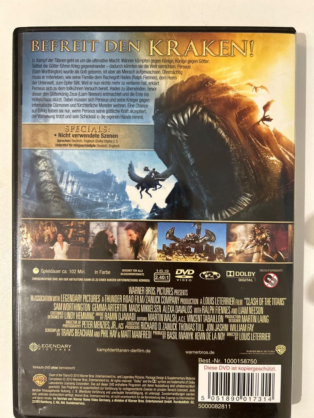 Alle DVDs: DVD- Kampf der Titanen – Gebraucht aus Guntershausen von Gloominati 1