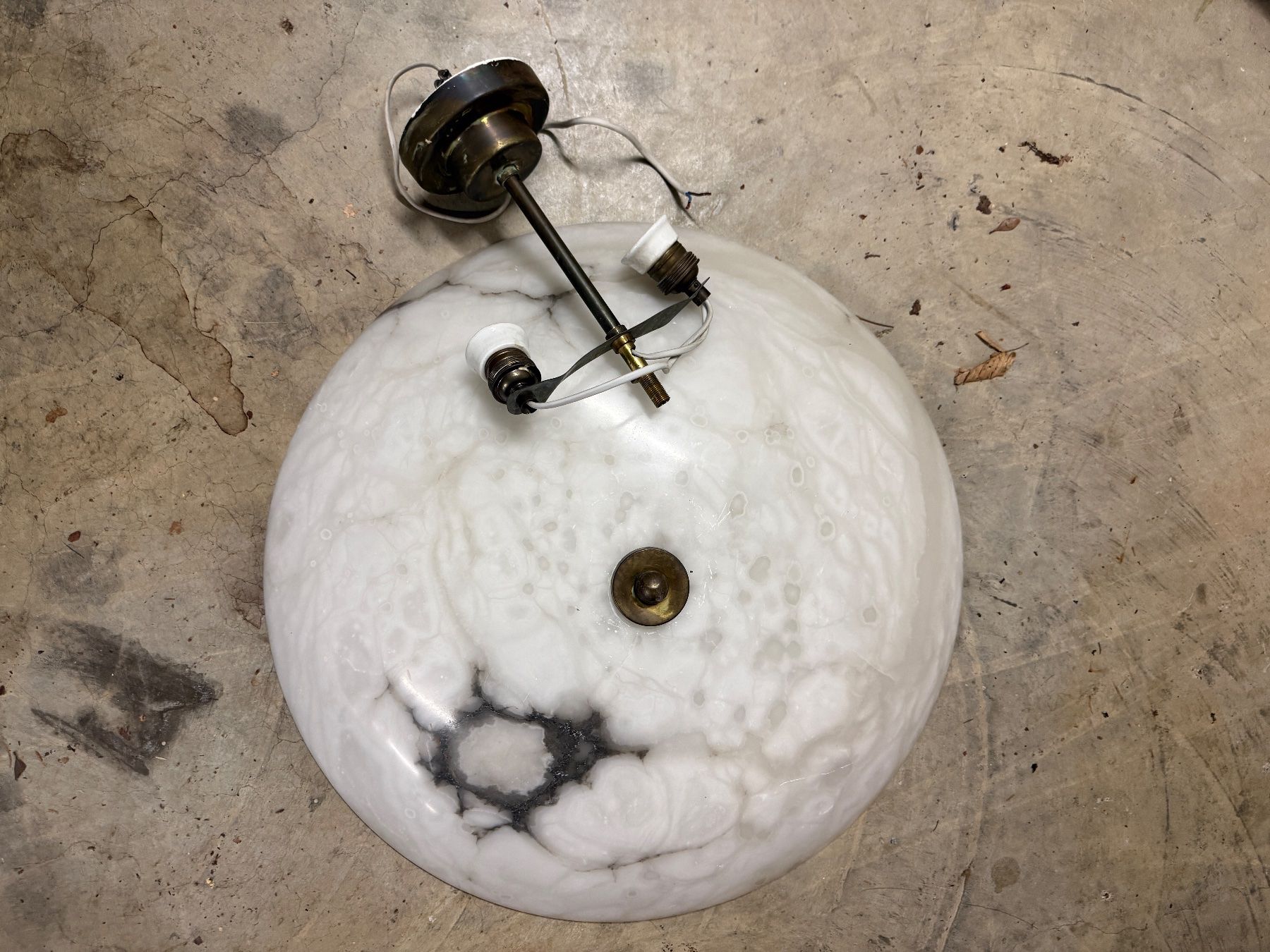 Lampadari & plafoniere: Alabaster Hänge Lampe – Usato da zürich venduto da nvz22 2