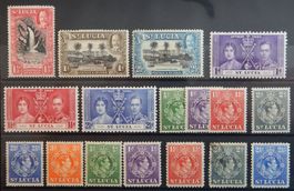 St. Lucia British Lot mit alten Werten II