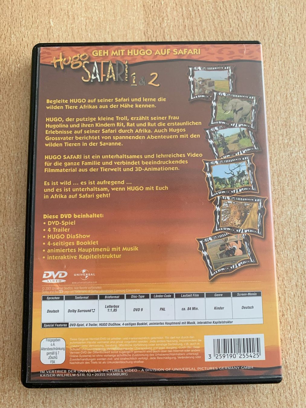 Tutti i DVDs: DVD Hugo Safari 1 + 2 – Usato da Reinach BL venduto da con_ync2 1
