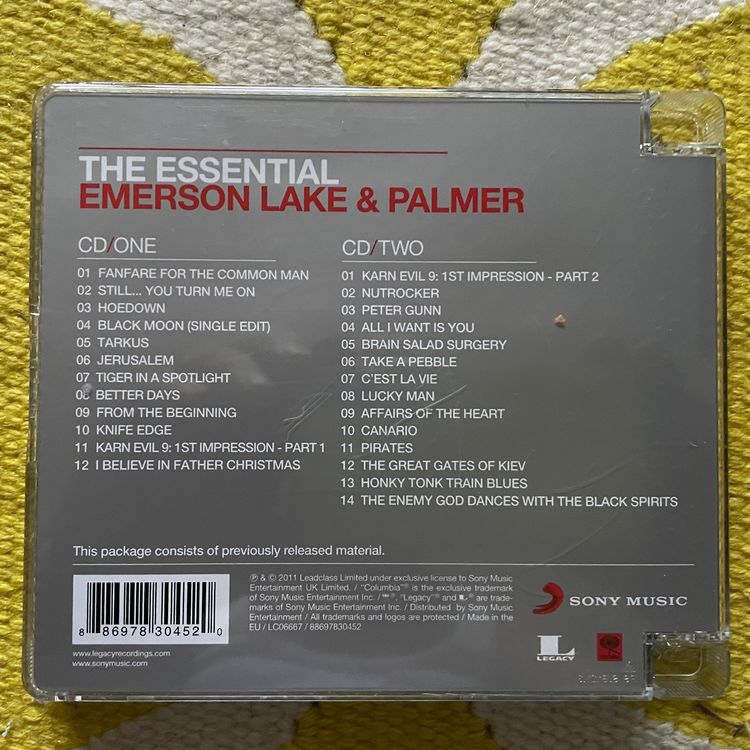 The Essential Emerson, Lake & Palmer – 26-Track Best Of Compilation (CD)