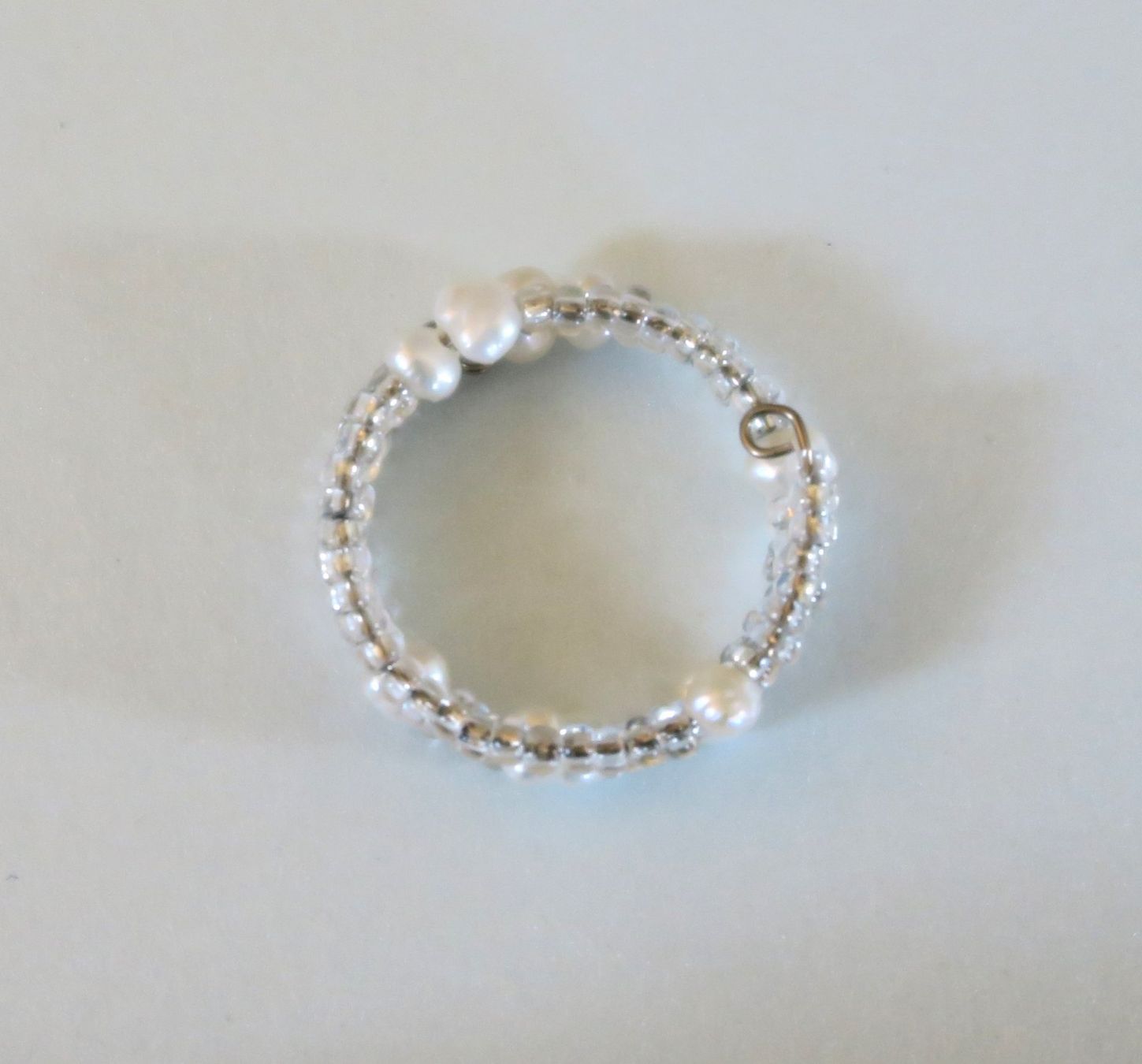 Anelli: Ring Zucht.-und Glasperlen, Gr. 69 mm – Usato da Brittnau venduto da marlenestone 1