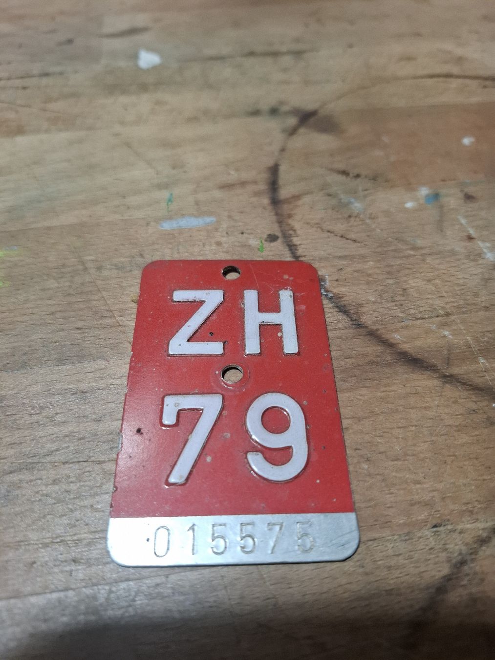 Insegne: Fahrradschild ZH 79 – Usato da Flaach venduto da maniv6