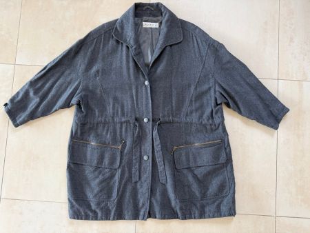 Jacke Damen Gr.42 reine Schurwolle mit Innenfutter, dunkelgr