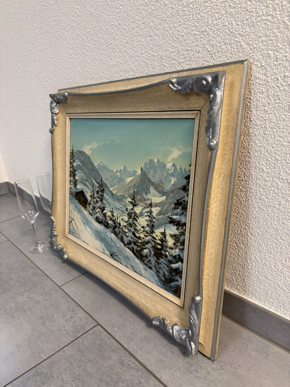 Dipinti: 60.5cmbreitx50cm hoch Öl Gemälde Winterlandschaft – Usato da Ottenbach venduto da TimelessEmotions. 3