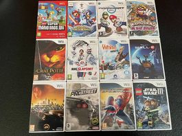 Nintendo jeux Wii-Mario Kart, NewSuper MarioBros, Wario Land