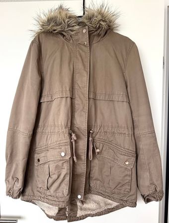 beige Winterjacke xxl 44 H&M