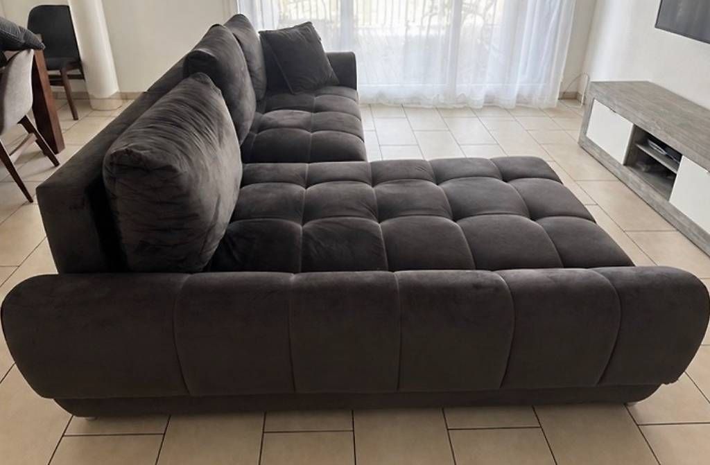 Sofas: Ecksofa Anthrazit mit Bettfunktion – D'occasion à Frick par Mic_18sco 1
