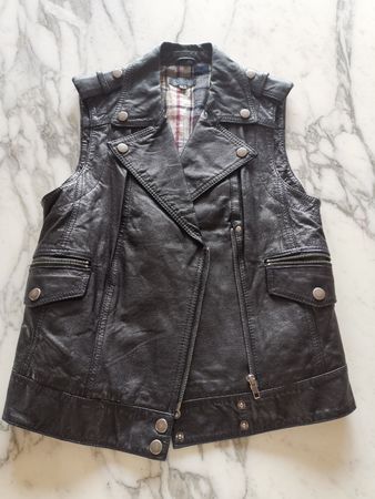 Topshop Biker Leder Weste 