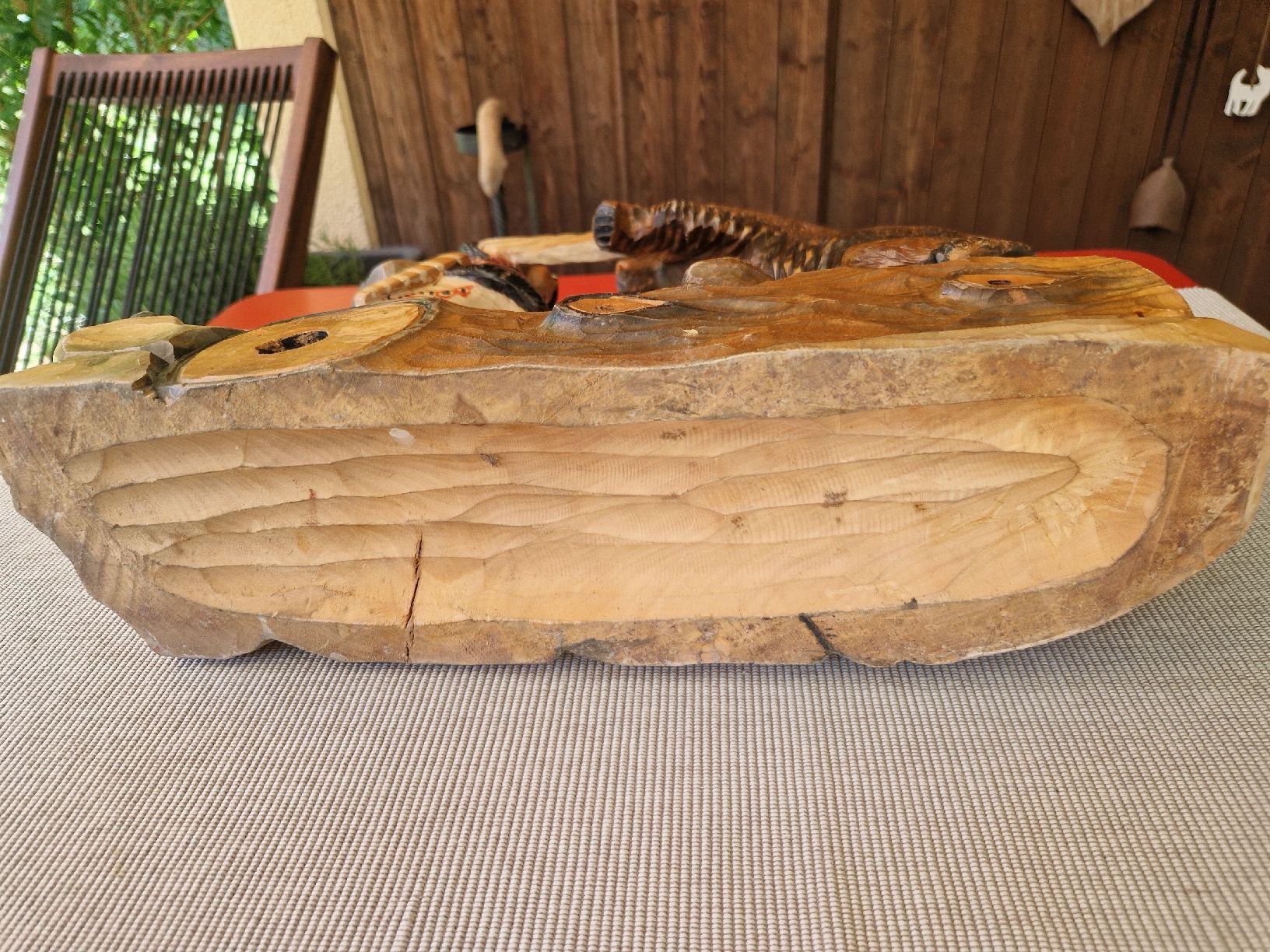 Sculture & Statue: Holzschnitzerei Mann kämpft mit Bär – Usato da Fislisbach venduto da mka_km8f 6